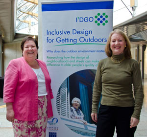 image of Catharine Ward Thompson greets Jackie Baillie MSP