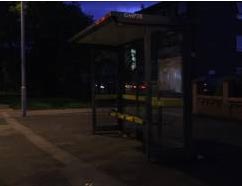 The lack of lighting makes this bus shelter undetectable at night time