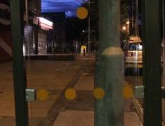 Colour contrast manifestation very difficult to detect at night time