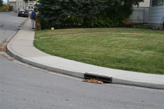 A traditional kerb may be a barrier for people with mobility aids
